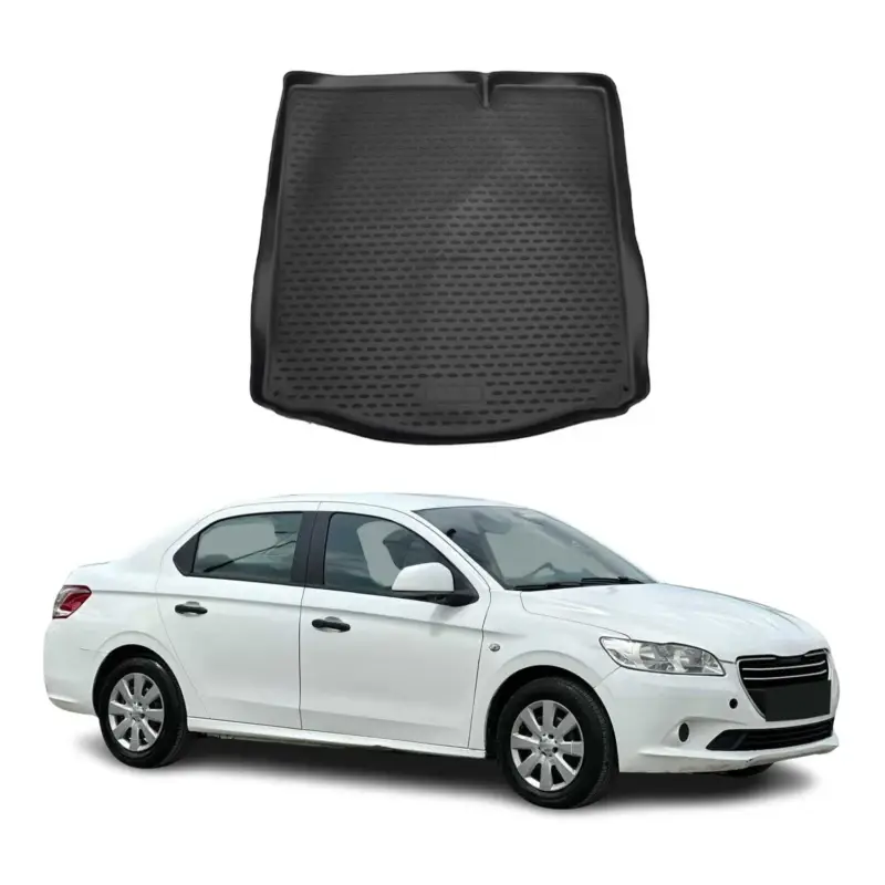 Kofferraummatte Kofferraumwanne für Peugeot 301 2013-2020 Gummi TPE Schwarz Solange Der Vorrat Reicht