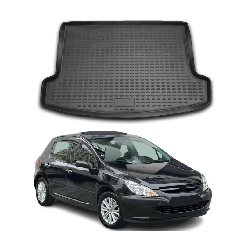 Kofferraummatte Kofferraumwanne für Peugeot 307 2002-2008 Station Wagon Gummi Nur Heute
