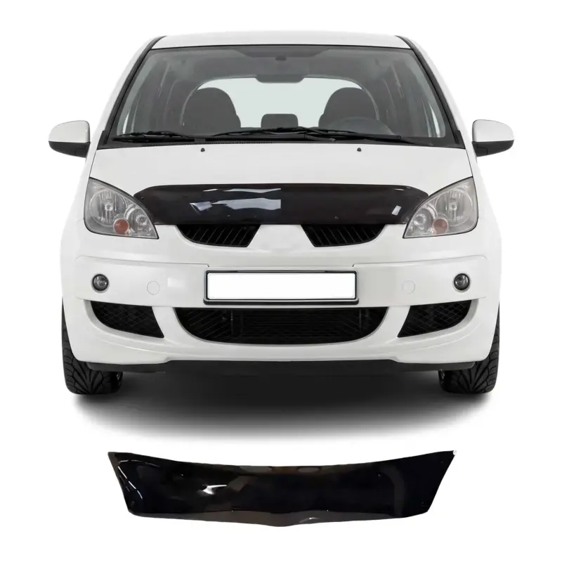 Motorhaube Deflektor Insektenschutz für Mitsubishi Colt 2009-2012 Dunkel Saisonangebot
