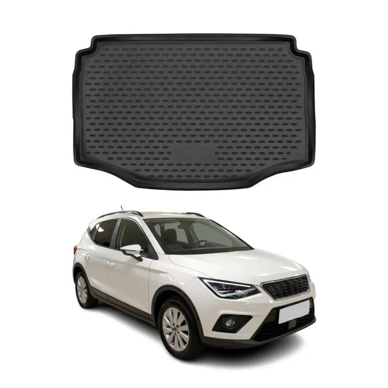 Kofferraummatte Laderaumwanne für Seat Arona 2017-2021 Gummi TPE Schwarz Preiswert