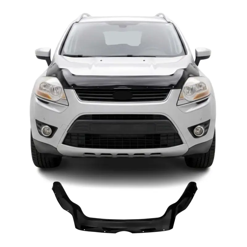 Günstig Motorhaube Deflektor Steinschlagschutz für Ford Kuga I 2008-2012 Schwarz