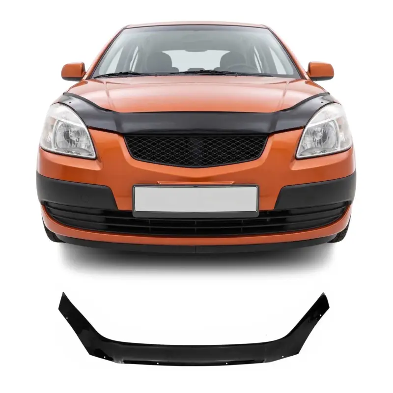 Motorhaube Deflektor Insekten Steinschlagschutz für Kia Rio 2005-2011 Dunkel Echt