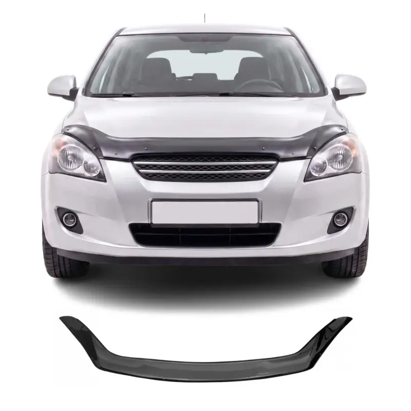Schnäppchen Motorhaube Deflektor Steinschlagschutz für Kia Ceed FL 2010-2012 Schwarz