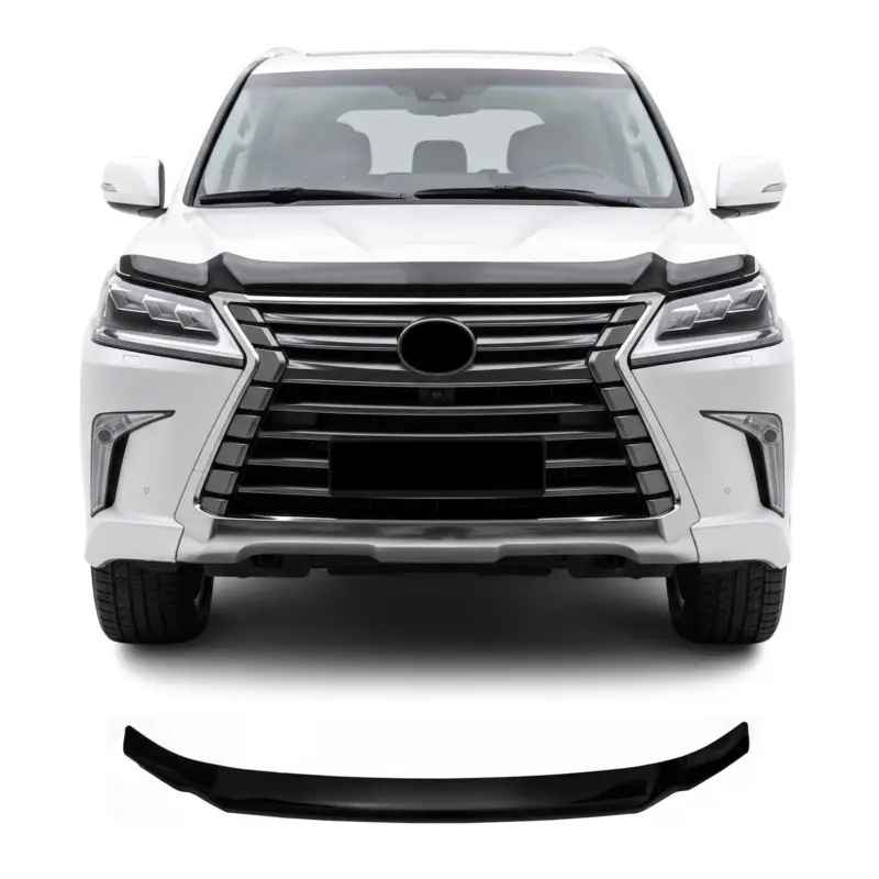 Kracherpreis Motorhaube Deflektor Insekten Steinschlagschutz für Lexus LX 570 2015-21 Dunkel