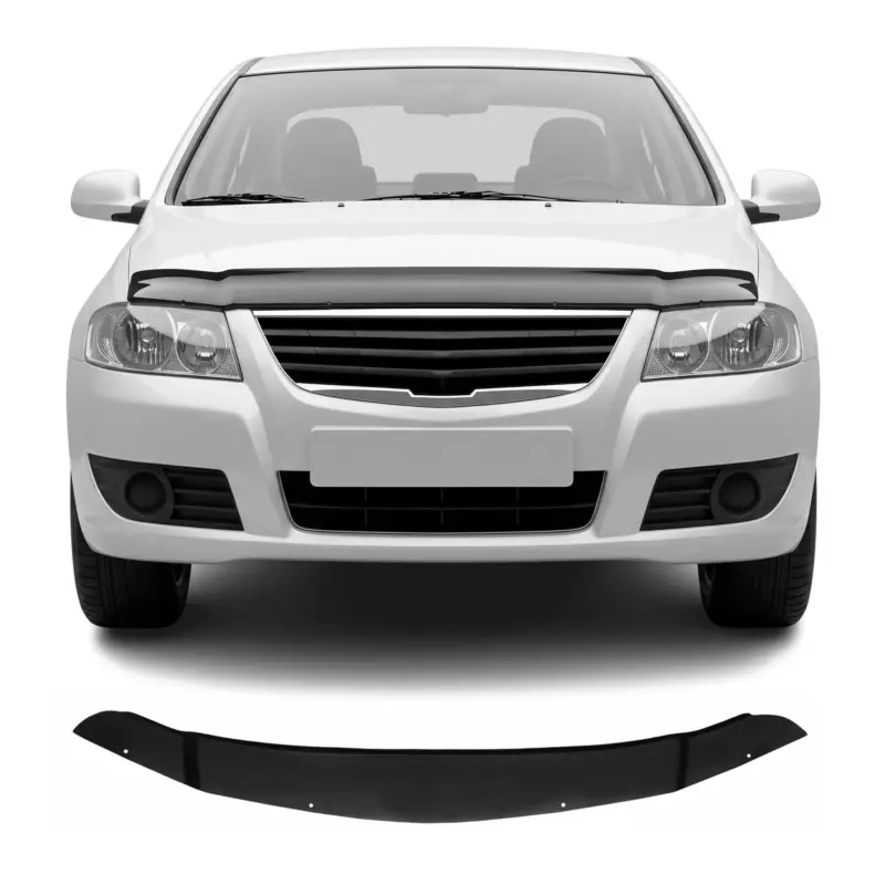 Jetzt Bestellen Motorhaube Deflektor Insektenschutz für Nissan Almera B10 2006-2010 Dunkel