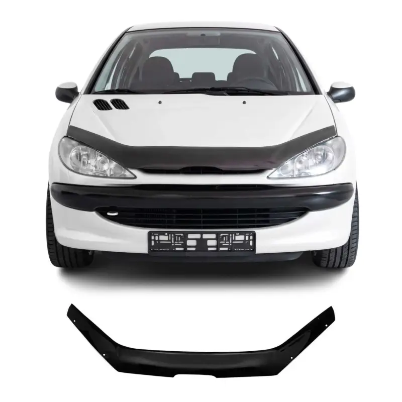 Motorhaube Deflektor Insekten Steinschlagschutz für Peugeot 206 1998-2012 Dunkel Beliebt