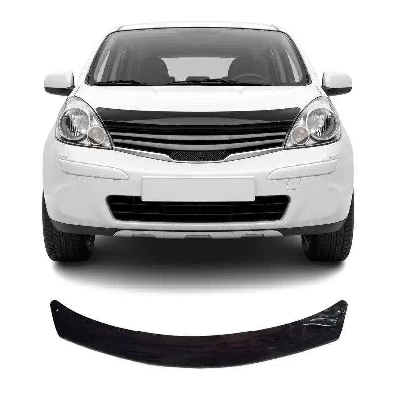 Nur Für Kurze Zeit Motorhaube Deflektor Insekten Steinschlagschutz für Nissan Note 2010-2020 Dunkel