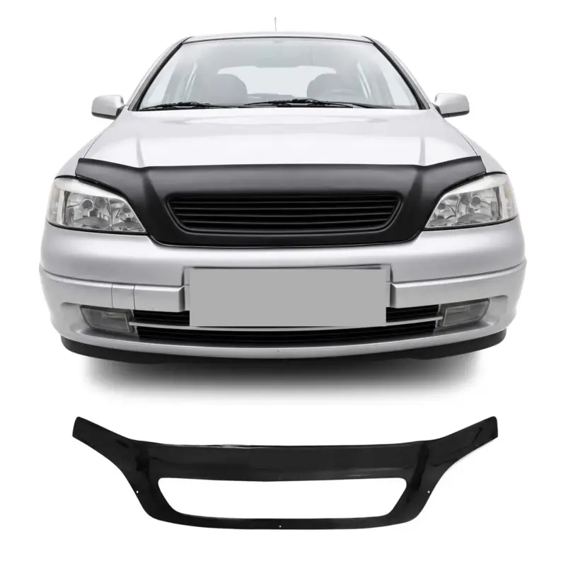 Motorhaube Deflektor Steinschlagschutz für Opel Astra G 1998-2009 Schwarz Abs Top-Angebot