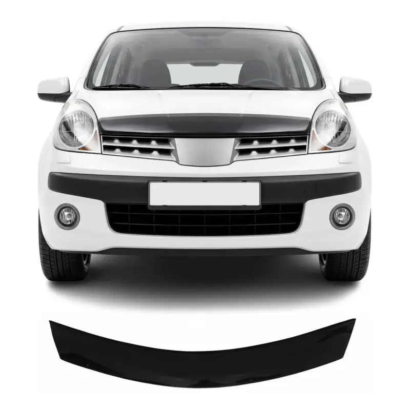 Neue Ware Motorhaube Deflektor Insekten Steinschlagschutz für Nissan Note 2005-2009 Dunkel