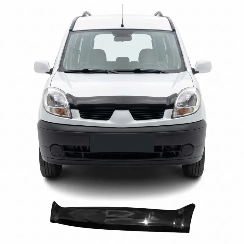 Garantierte Lieferung Motorhaube Deflektor Insektenschutz für Renault Kangoo 2006-2009 Dunkel