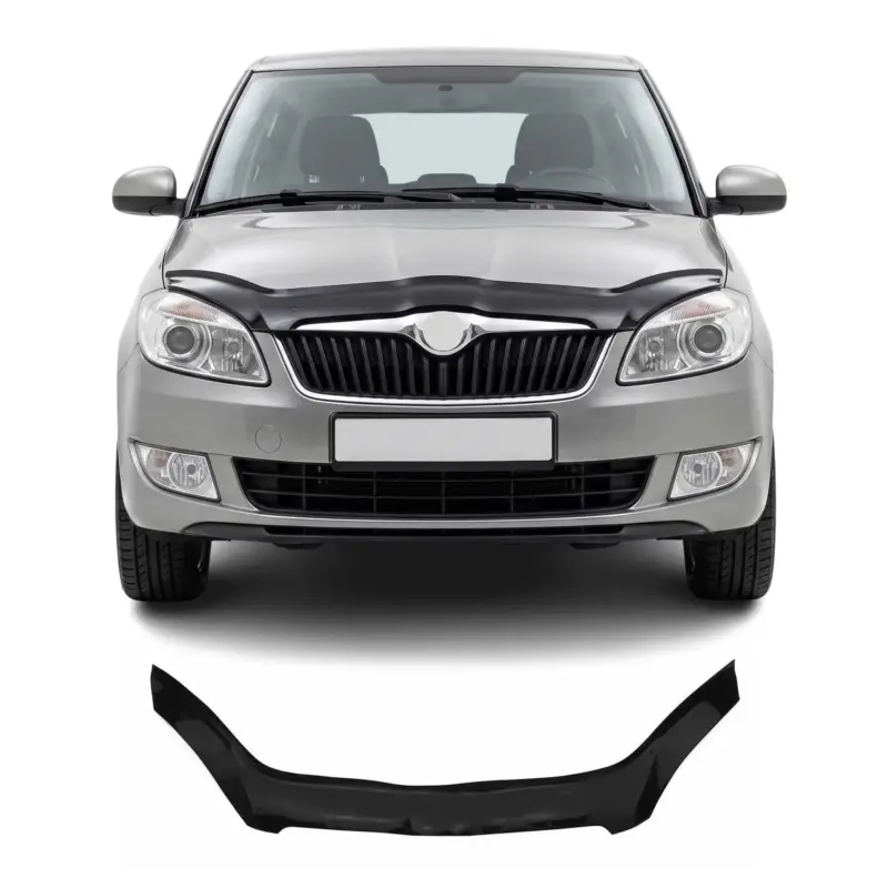 Motorhaube Deflektor Insektenschutz für Skoda Roomster 2006-2010 Dunkel Neu