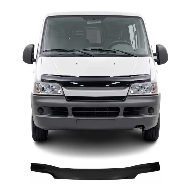Expressversand Motorhaube Deflektor Insekten Steinschlagschutz für Peugeot Boxer 2002-06 Dunkel