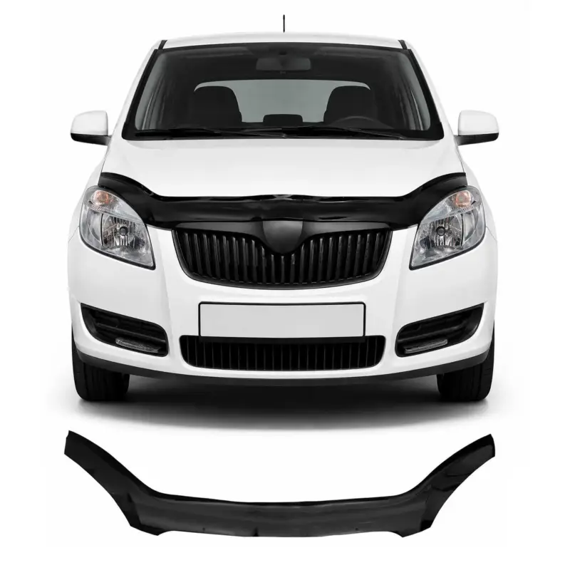 Nur Für Kurze Zeit Motorhaube Deflektor Insekten Steinschlagschutz für Skoda Fabia 2007-2010 Dunkel
