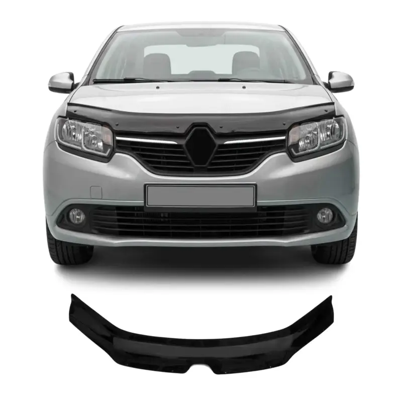 Motorhaube Deflektor Insekten Steinschlagschutz für Dacia Logan 2012-2020 Dunkel Preis Gesenkt