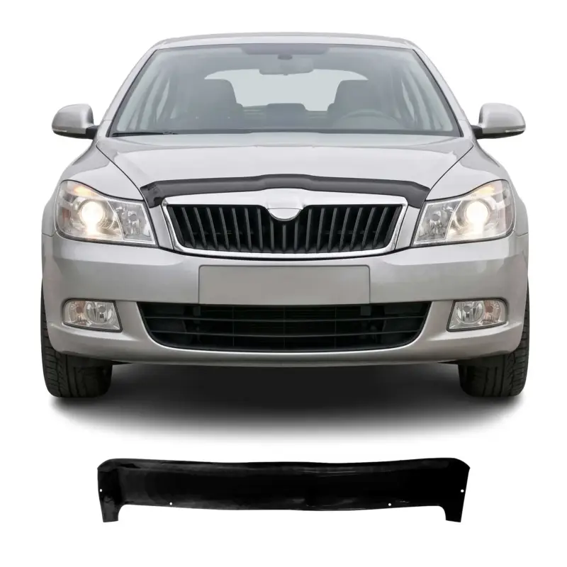 Motorhaube Deflektor Insekten Steinschlagschutz für Skoda Octavia 2004-13 Dunkel Geprüft