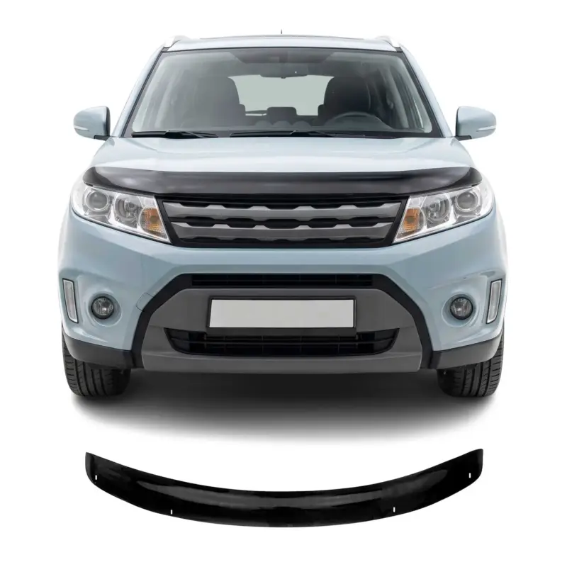 Letzte Chance Motorhaube Deflektor Steinschlagschutz für Suzuki Vitara 2015-2023 Schwarz Abs