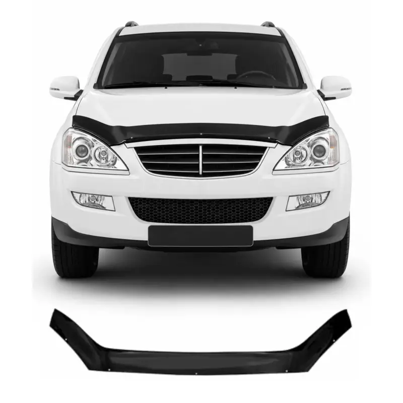 Motorhaube Deflektor Insektenschutz für Ssangyong Kyron 2005-2015 Dunkel Must-Have