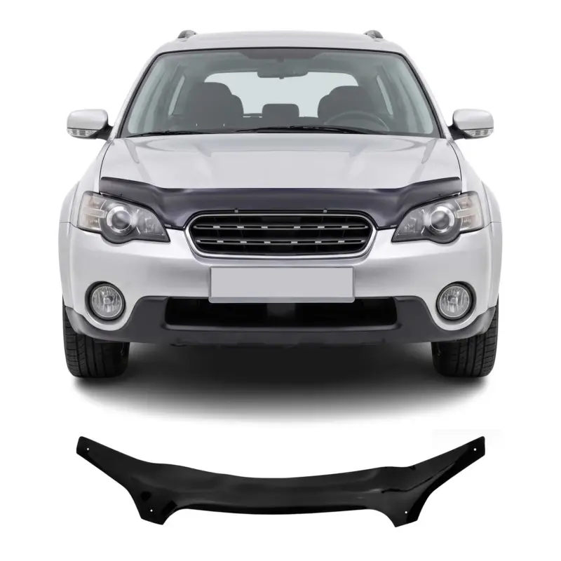 Motorhaube Deflektor Steinschlagschutz für Subaru Legacy IV 2003-2009 Schwarz Kracherpreis