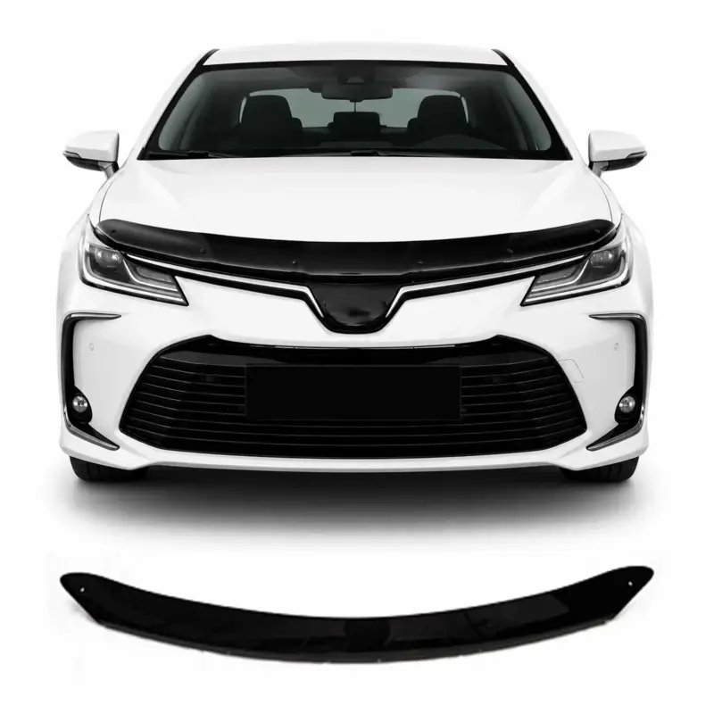 Nur Für Kurze Zeit Motorhaube Deflektor Insektenschutz für Toyota Corolla 2019-2026 Dunkel
