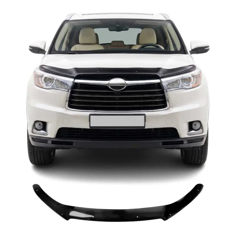 Motorhaube Deflektor Insektenschutz für Toyota Highlander 2014-2020 Dunkel Sale