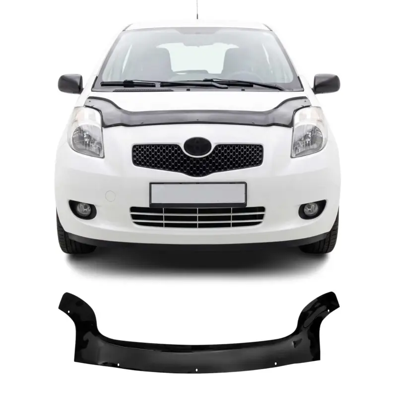 Motorhaube Deflektor Insekten Steinschlagschutz für Toyota Yaris 2005-11 Dunkel Solange Der Vorrat Reicht