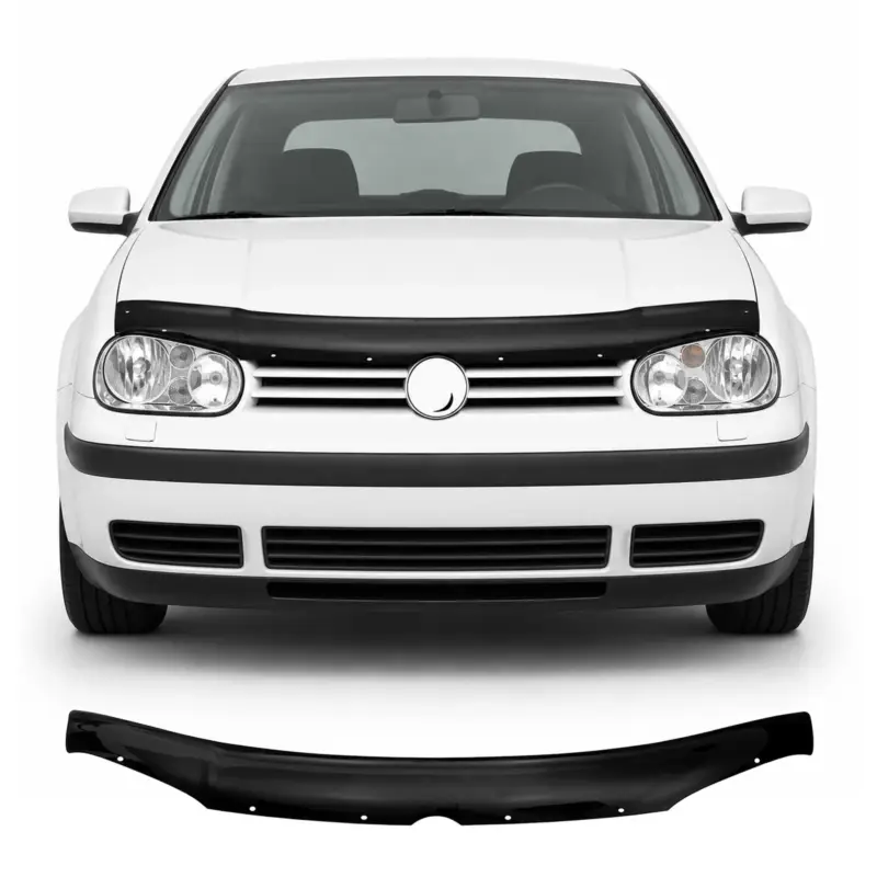 Motorhaube Deflektor Insekten Steinschlagschutz für VW Golf 1997-2006 Dunkel Schneller Versand