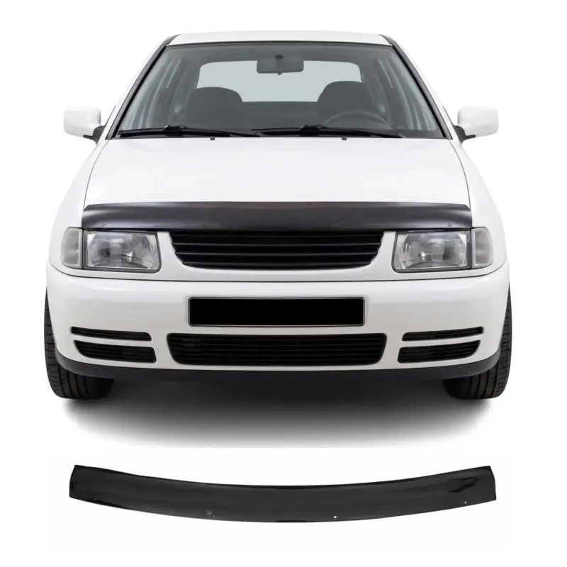 Schnäppchen Motorhaube Deflektor Insekten Steinschlagschutz für VW Polo 1994-2002 Dunkel