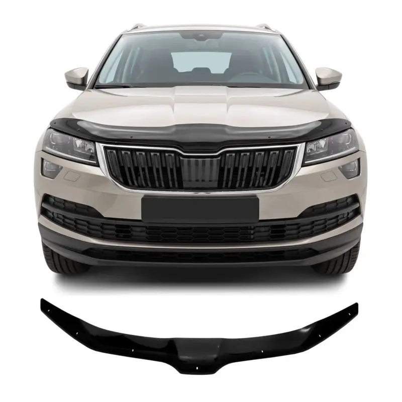 Motorhaube Deflektor Insekten Steinschlagschutz für Skoda Karoq 2017-2019 Dunkel Wochenendangebot