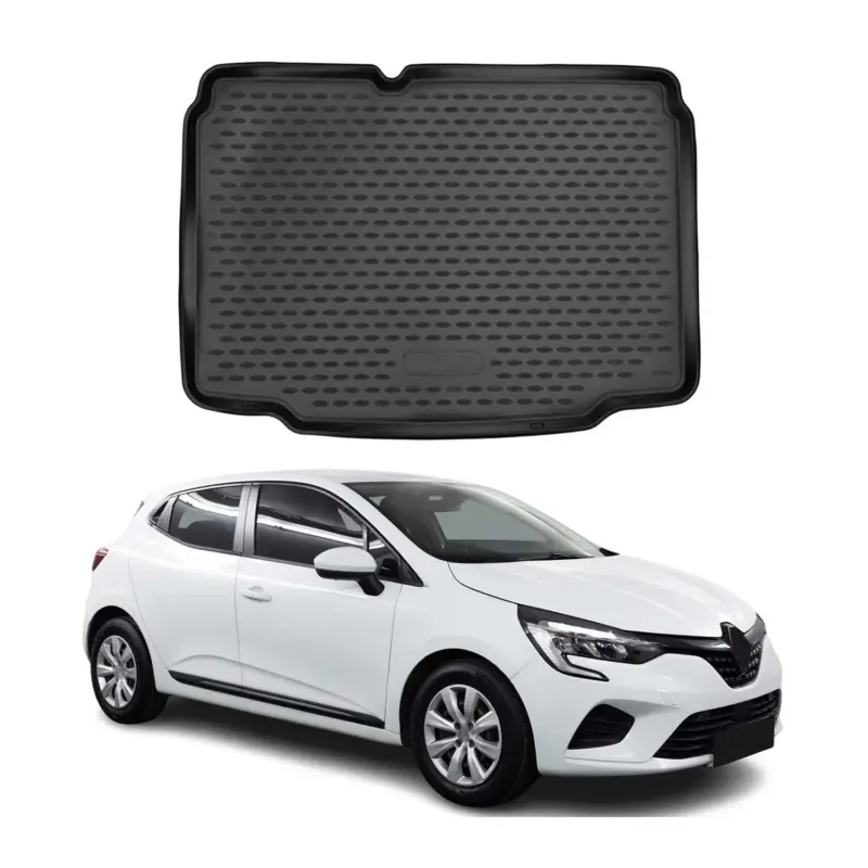Kofferraummatte Kofferraumwanne für Renault Clio 2019-2021 Gummi TPE Schwarz Bestseller