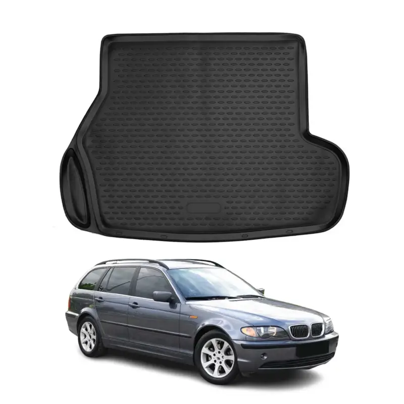Kofferraummatte Kofferraumwanne für BMW 3er Touring E46 1999-2007 Gummi Schwarz Jetzt Bestellen