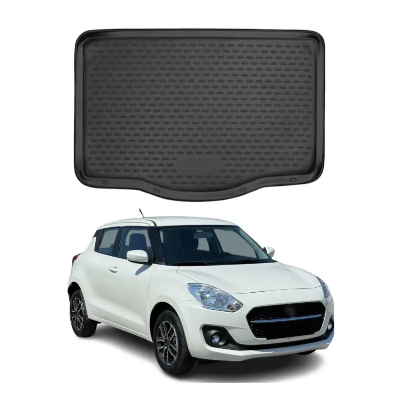 Kofferraummatte Kofferraumwanne für Suzuki Swift 2017-2021 Gummi TPE Schwarz Bestpreis
