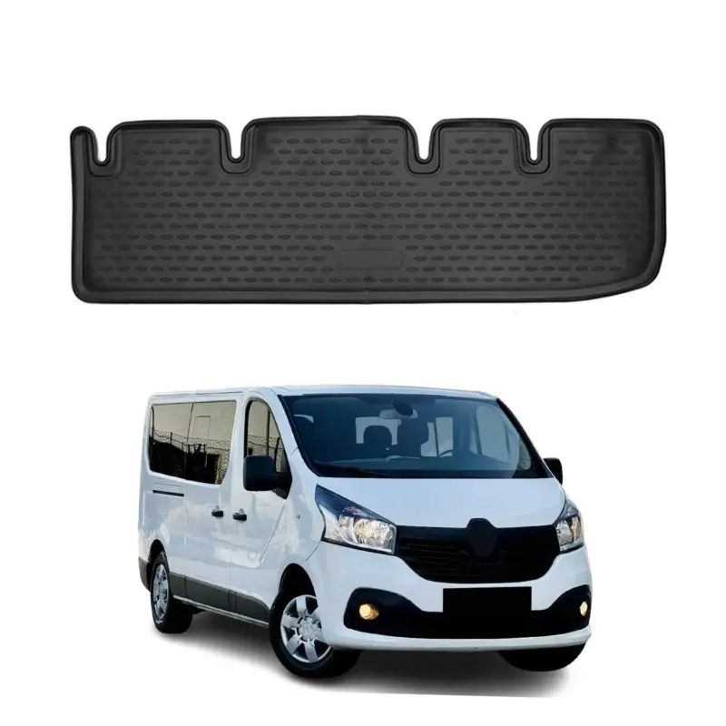 Günstig OMAC Gummimatten Fußmatten für Renault Trafic 2014-2026 TPE Automatte Schwarz