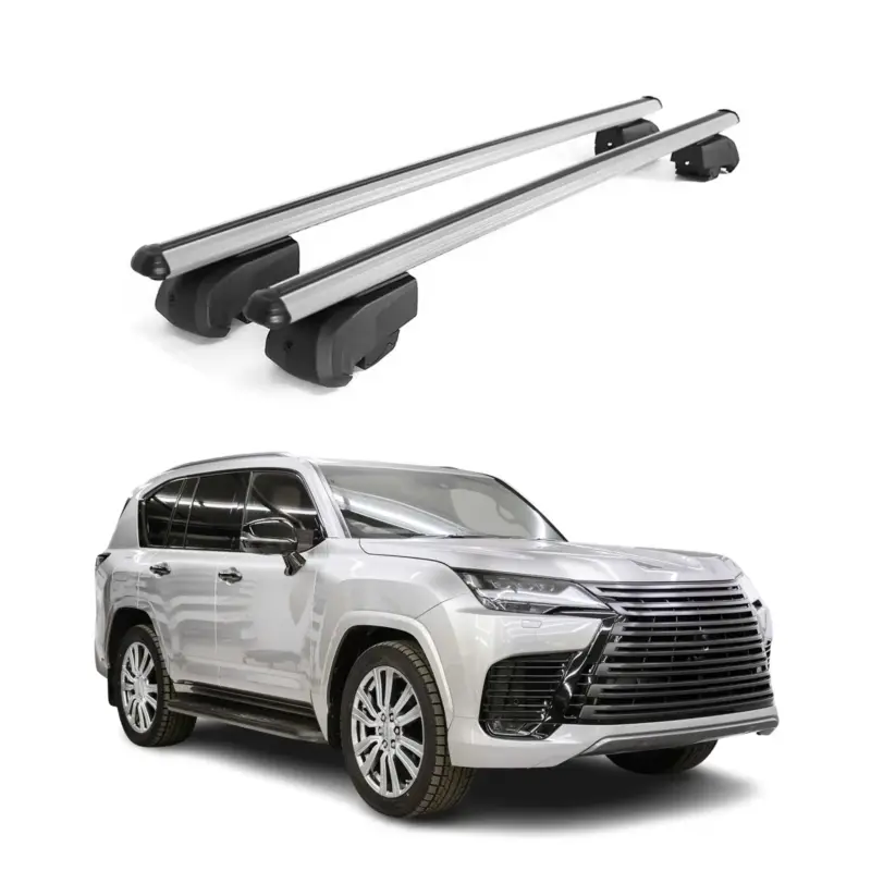 Aktuell Dachträger Gepäckträger für Lexus LX 2021-2026 Querträger ABE Alu Grau 2x