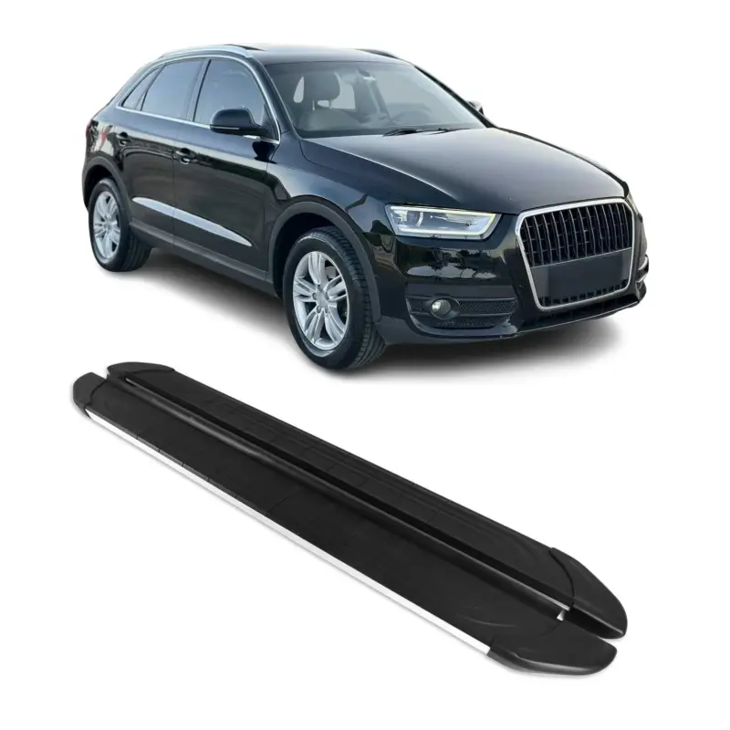 Trittbretter Seitenschweller für Audi Q3 8U 2011-2018 Aluminium Schwarz Silber Abverkauf