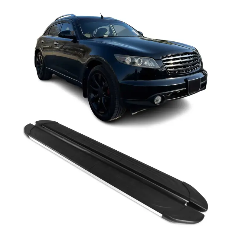 Trittbretter Seitenschweller für Infiniti FX 2003-2008 Aluminium Schwarz Silber Abverkauf