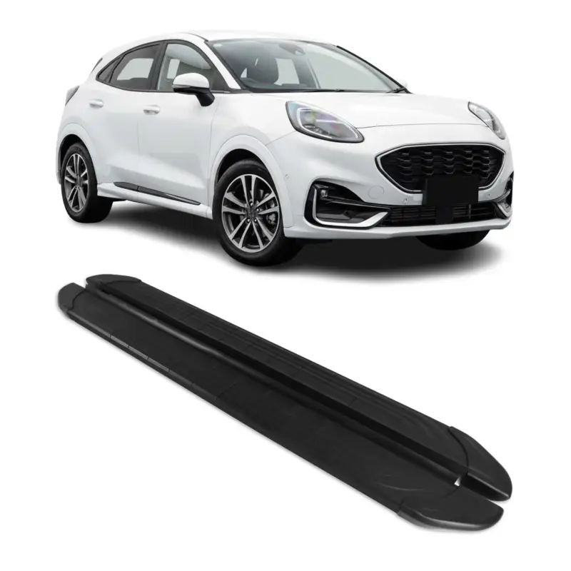 Trittbretter Seitenschweller für Ford Puma 2019-2026 Aluminium Schwarz 2tlg Angebot