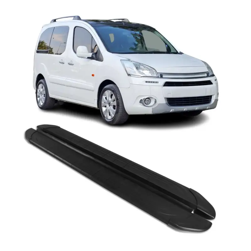 Abverkauf Trittbretter Seitenschweller für Citroen Berlingo L1 2008-2018 Alu Schwarz 2x