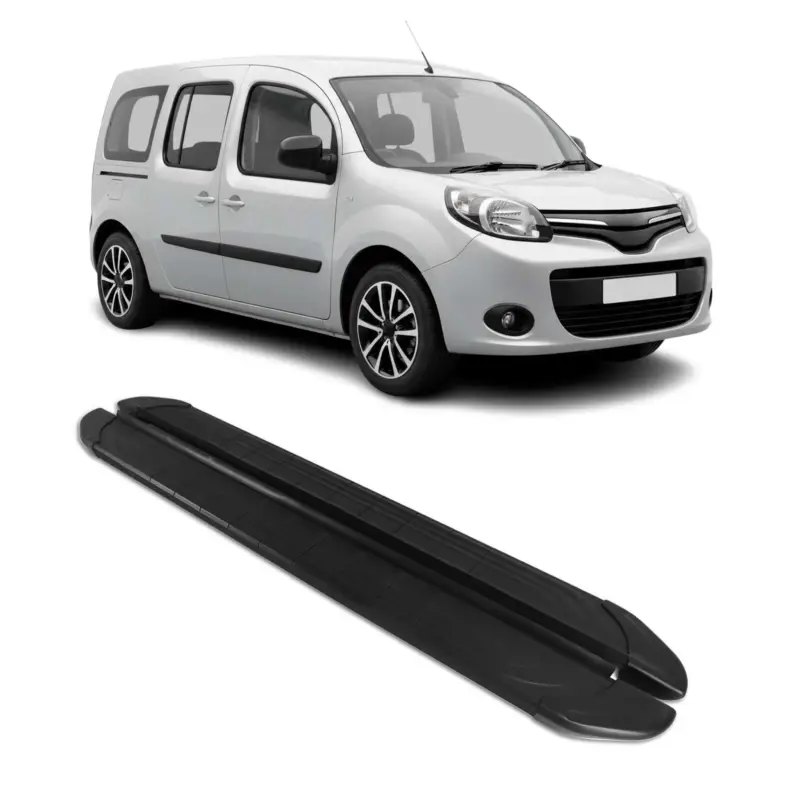 Abverkauf Trittbretter Seitenschweller für Renault Kangoo 2008-2021 Aluminium Schwarz 2tlg
