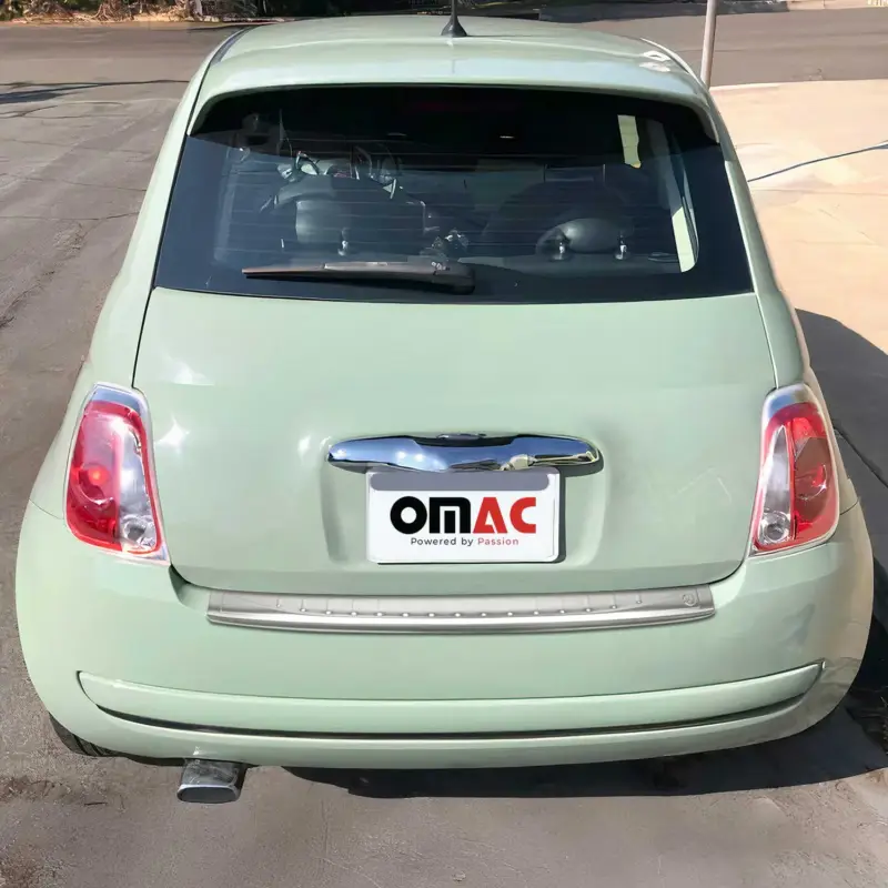 Ladekantenschutz Stoßstange für Fiat 500 / 500C 2007-2024 Chrom gebürstet B-ware Finale Aktion