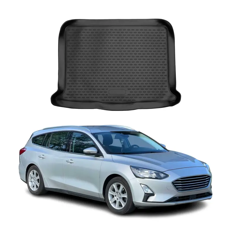 Kofferraummatte Kofferraumwanne für Ford Focus Turnier 2019-2025 Untere Gummi Neu Im Sortiment