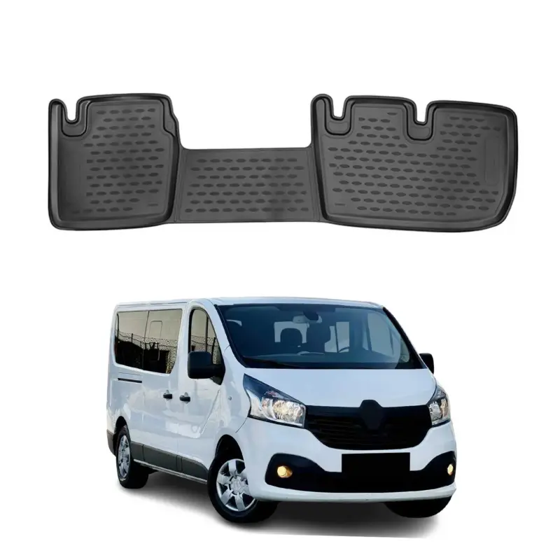 Top-Preis OMAC Gummimatten Fußmatten für Opel Vivaro B 2014-2019 Mitte Raw TPE Schwarz 1x