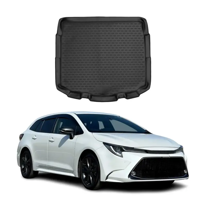 Direktkauf Kofferraummatte Kofferraumwanne für Toyota Corolla Kombi 2019-2026 TPE Schwarz