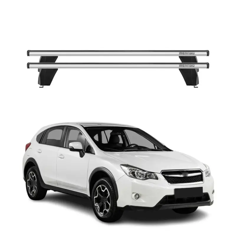 Menabo Dachträger Grundtäger für Subaru XV mk1 2012-2017 75kg Alu Silber 2 tlg Günstig