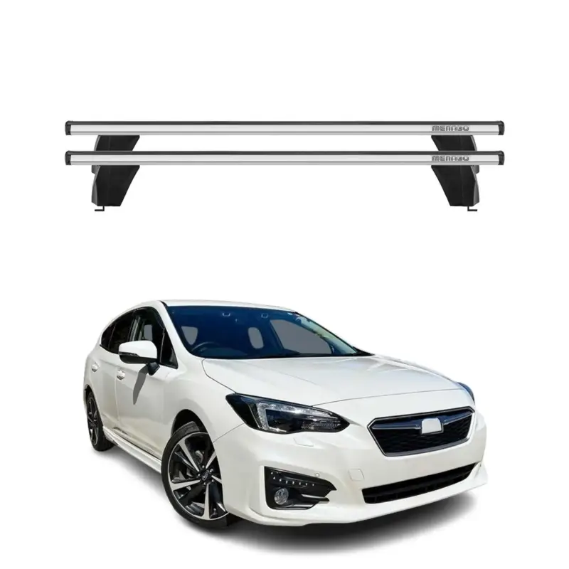 Begrenztes Angebot Menabo Dachträger für Subaru Impreza mk5 Stufenheck 2016-2023 75kg Alu Silber 2x