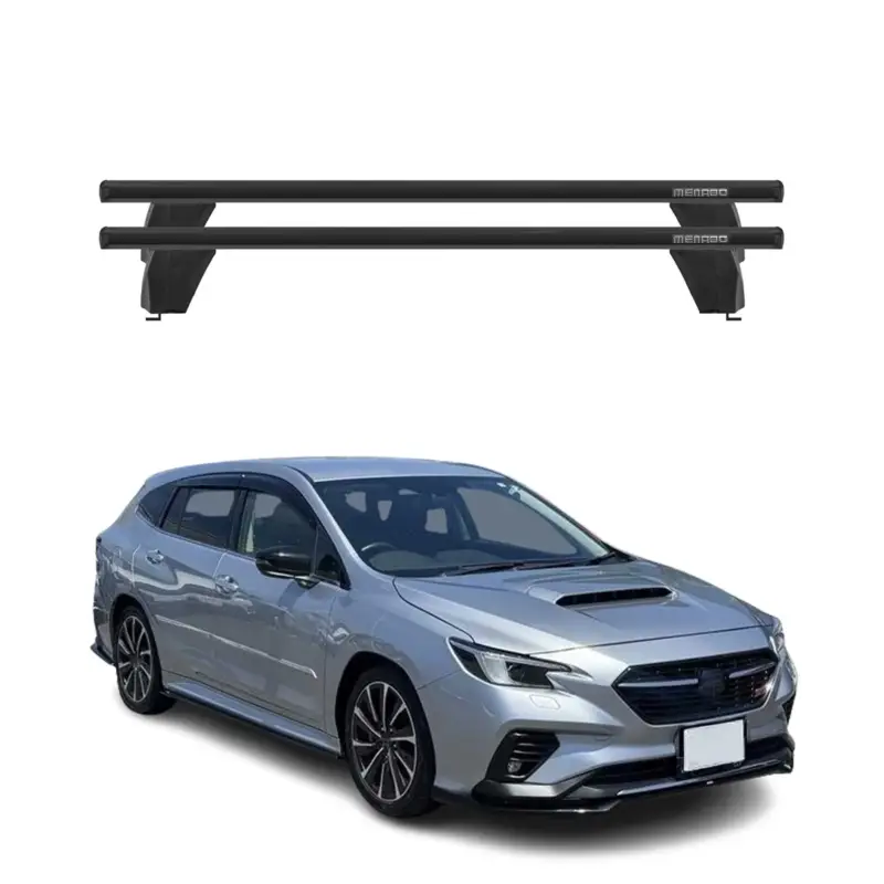 Menabo Dachträger Grundtäger für Subaru Levorg 2015-2020 75kg Alu Schwarz 2 tlg Angebot