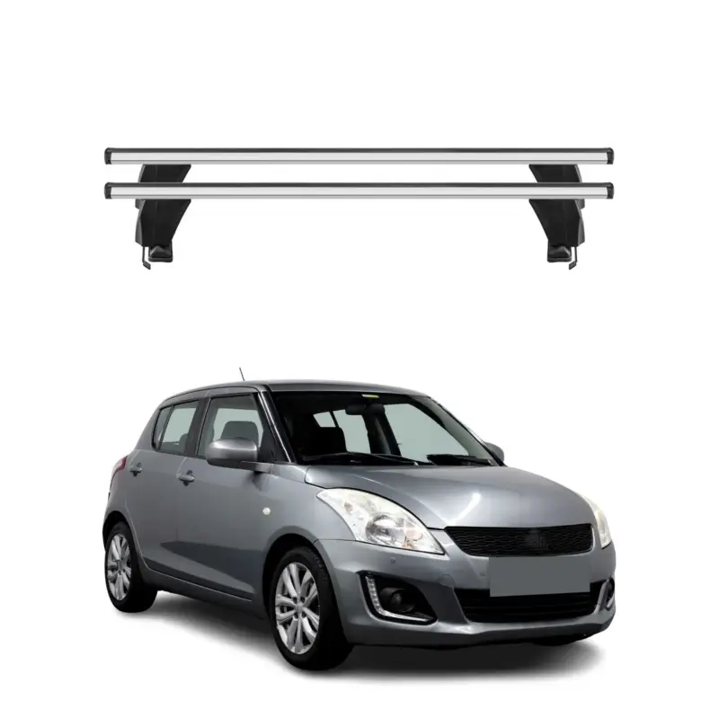 Direktkauf Menabo Dachträger Grundtäger für Suzuki Swift mk2 2013-2017 FL 50kg Alu Grau 2x