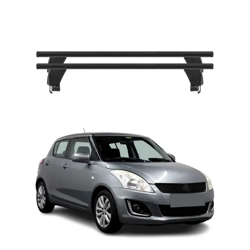 Top-Seller Menabo Dachträger Grundtäger für Suzuki Swift mk2 2013-2017 FL 50kg Alu Schwarz