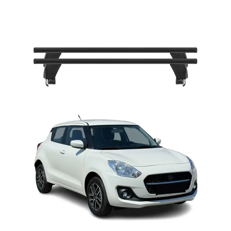 Bestpreis Menabo Dachträger Grundtäger für Suzuki Swift mk3 2017-2024 50kg Alu Schwarz 2x