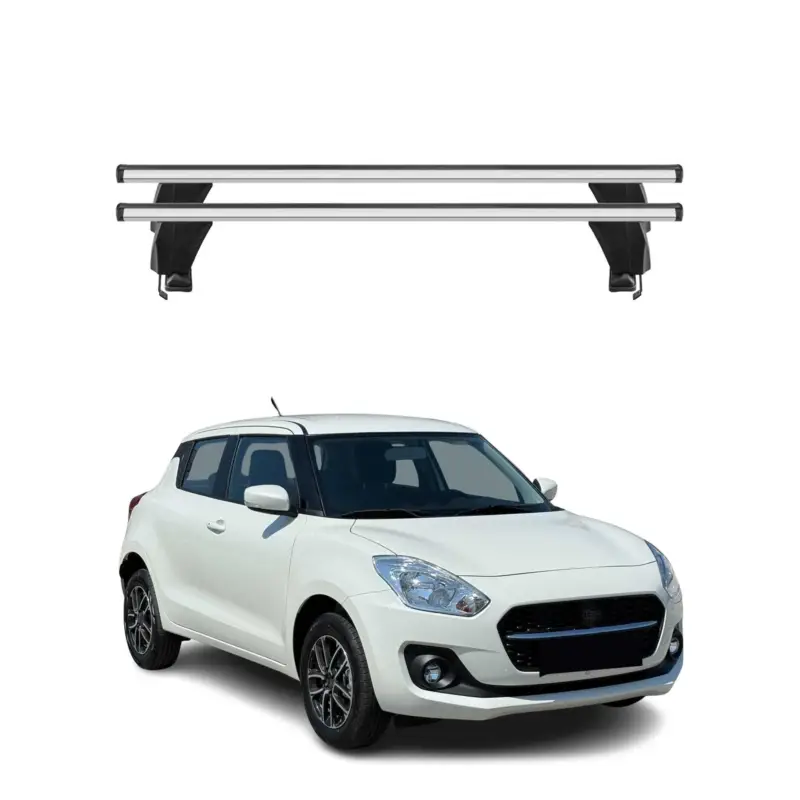 Menabo Dachträger Grundtäger für Suzuki Swift mk3 2017-2024 50kg Alu Silber 2x Highlight