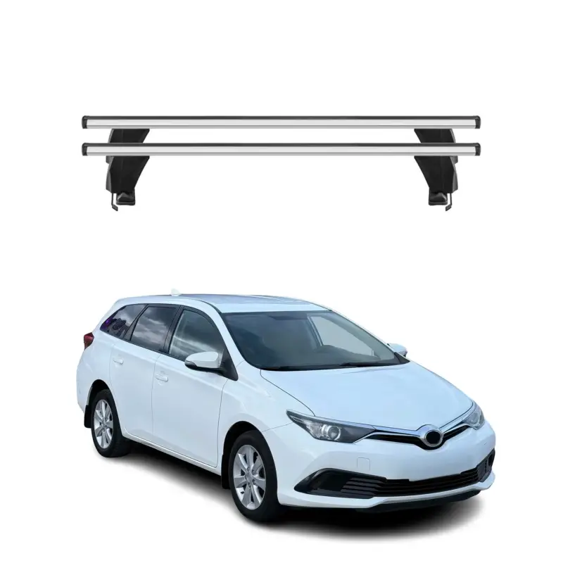 Menabo Dachträger für Toyota Corolla E210 Kombi Schrägheck 2019-2026 Silber 2x Knallerangebot